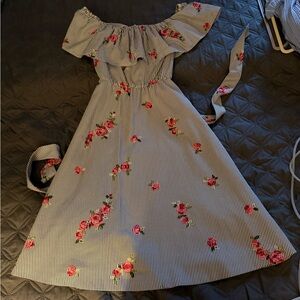 Floral Striped Dress